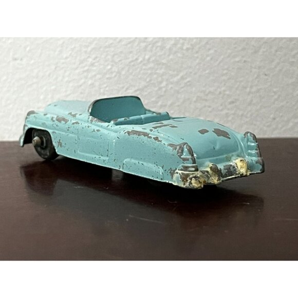 Vintage Goodee 1950's Metal Diecast Teal Cadillac Convertible 3" - Picture 3 of 12